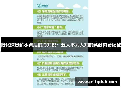 归化球员薪水背后的冷知识：五大不为人知的薪酬内幕揭秘
